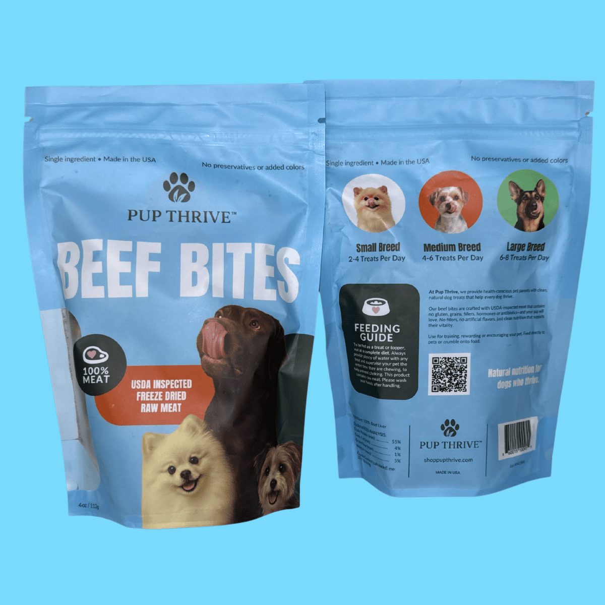 Freeze-Dried Beef Liver Bites - 100% Natural