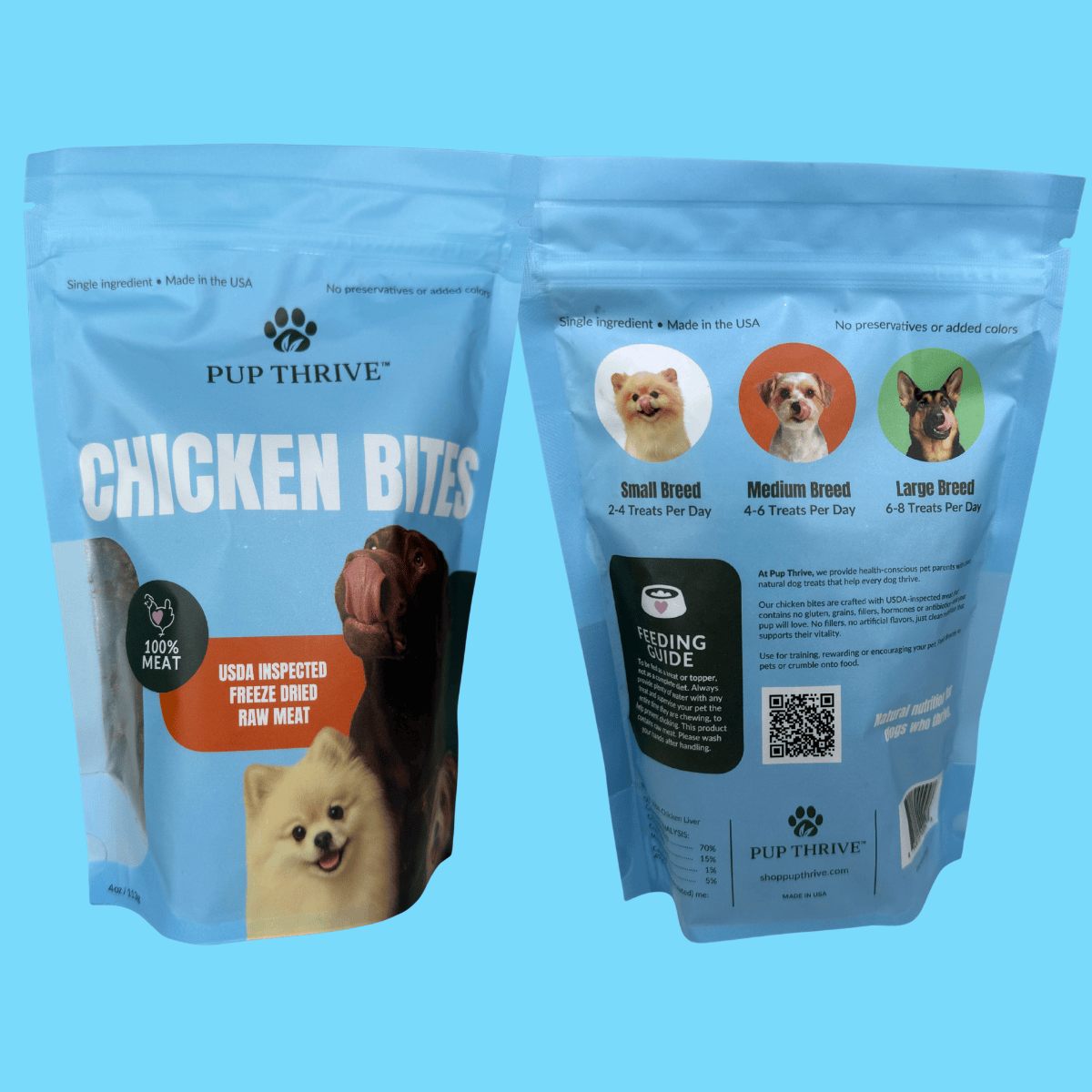 Freeze-Dried Chicken Liver Bites - 100% Natural