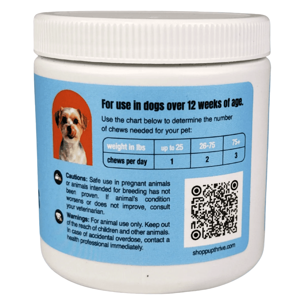 Skin & Coat Pet Chews - 60 Count - Pup Thrive